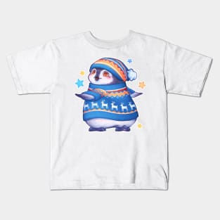 Cute penguin in a sweater Kids T-Shirt